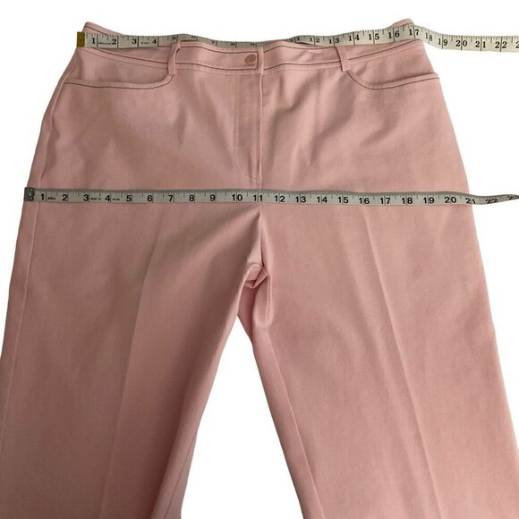 Doncaster Vintage Pantsuit Buckle Neck Jacket Trousers Pink Cotton Blend Size 14 - Picture 11 of 14